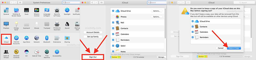 Cách đăng xuất iCloud trên Macbook