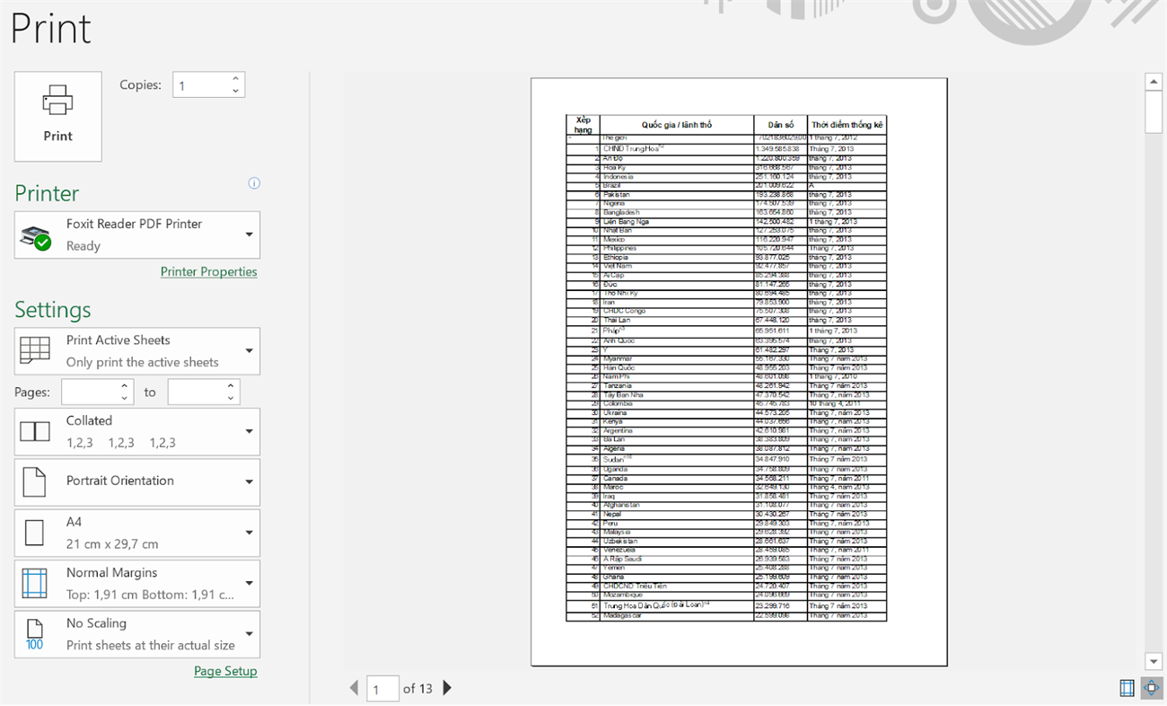 Cách in nhiều Sheet trong Excel cực đơn giản