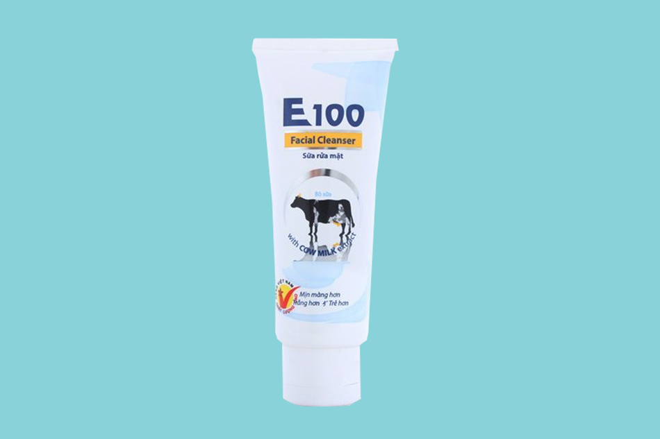 Sữa rửa mặt E100 còn bò có độ pH bao nhiêu