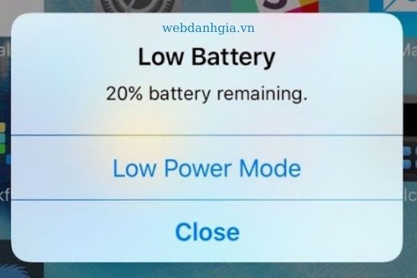 Low Power Mode giúp sạc pin nhanh trên điện thoại iphone