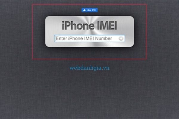 Website Check IMEI iphoneimei.info